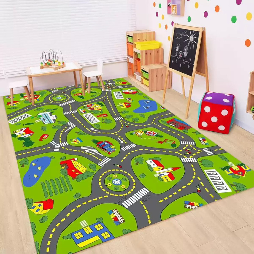 Baby Nursery Decor Boy - 어린이 도로 교통 카펫 만화 자동차
