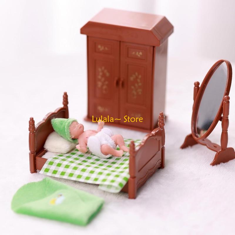 Baby Nursery Accessories - Y4QA 3 인치 미니어처 베이비 인형