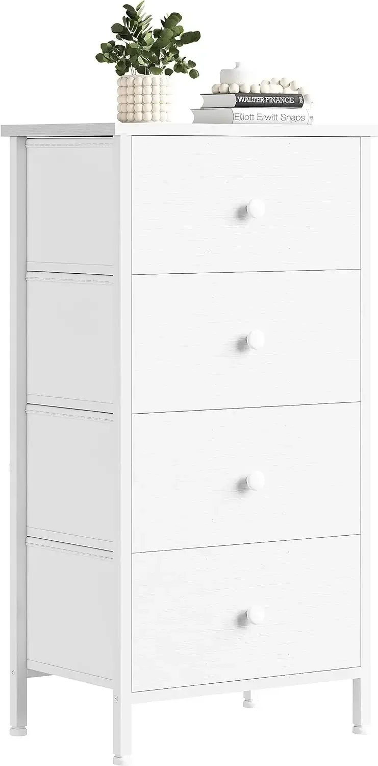 Drawer Dresser White - 침실용 소형 화이트 서랍장, 4/5 서랍