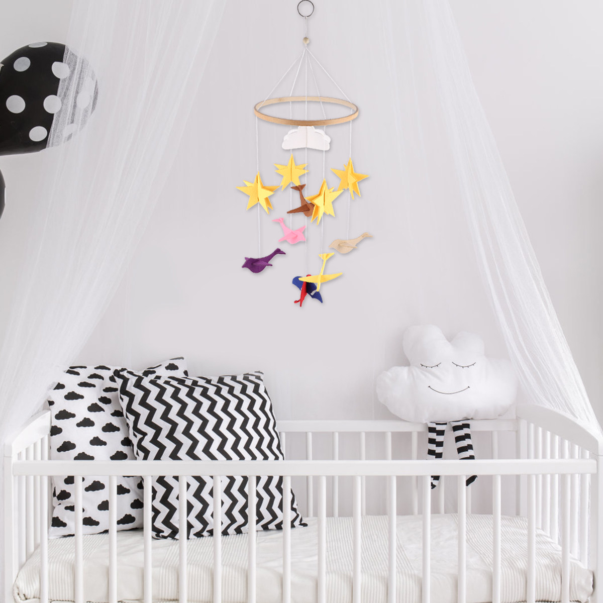 1Pcs 아기 침대 장식품 프리미엄 윈드 차임 펠트 펜 - Baby Nursery Colors 리뷰 및 가격