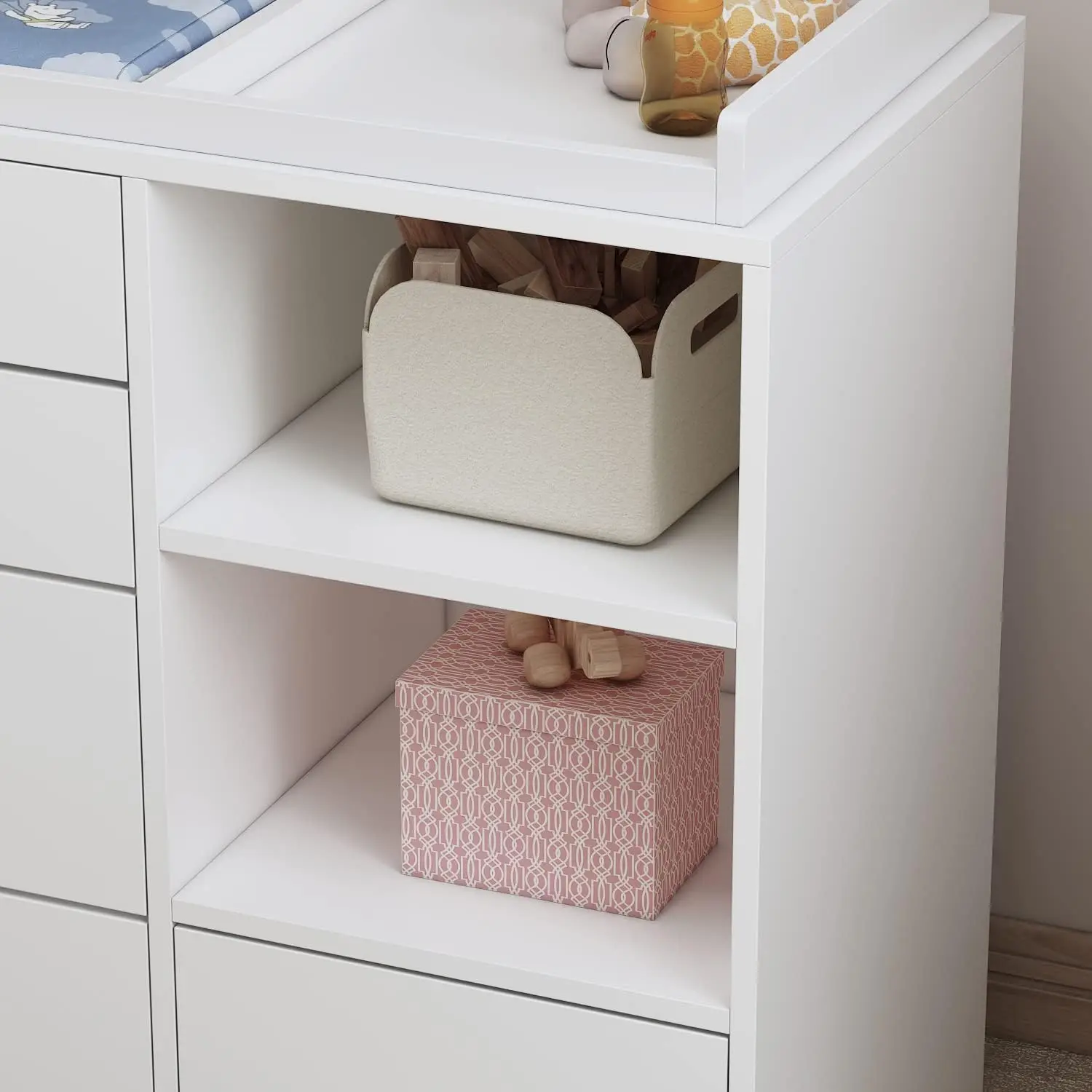 유아용 서랍장, 흰색 침실용 서랍장(5단 서랍 및 수납 - Baby Nursery Chest Of Drawers 리뷰 및 가격