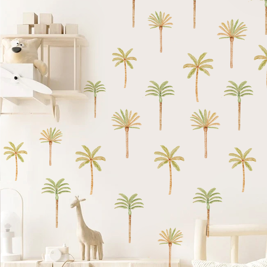Boho 코코넛 야자 나무 벽 스티커 어린이를위한 아기 - Baby Nursery Set Furniture 리뷰 및 가격