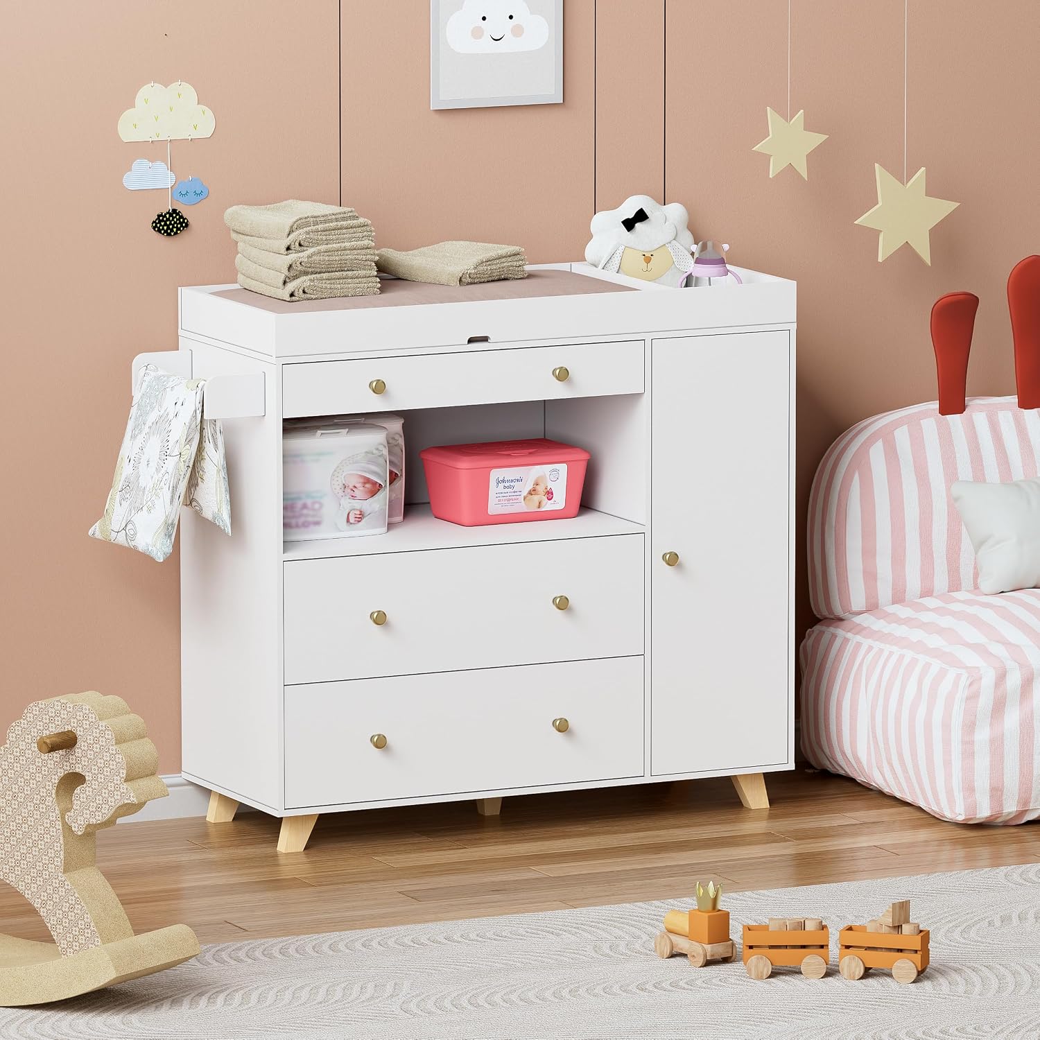 아기 기저귀 교환대, 모던한 기저귀 교환 스테이션, 2 - Baby Nursery Drawers 리뷰 및 가격