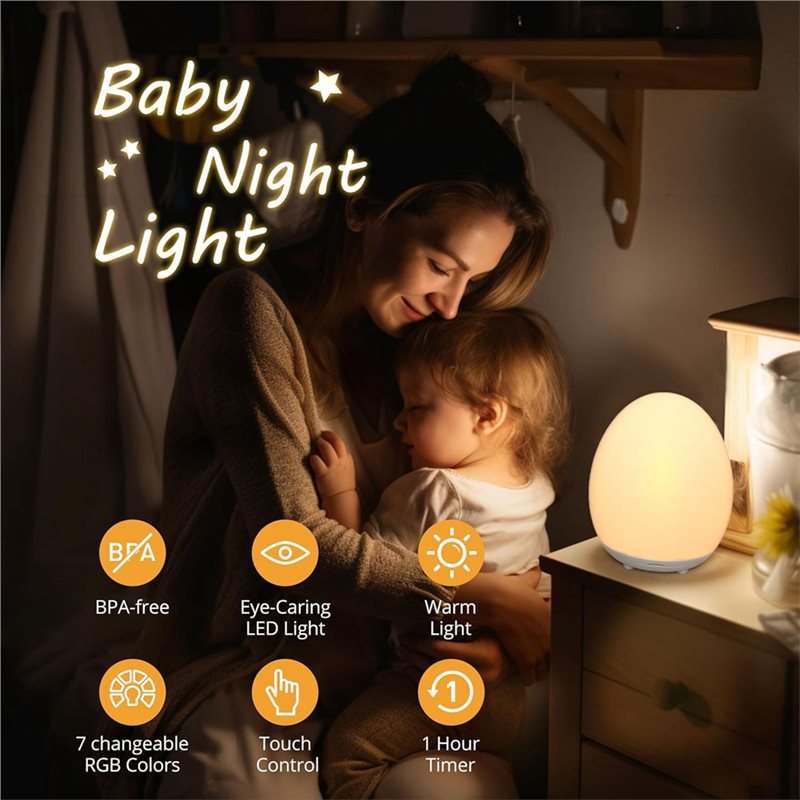 TFORU-에그 라이트 아기 수면등 눈 보호 LED 조 - Baby Nursery Colors 리뷰 및 가격