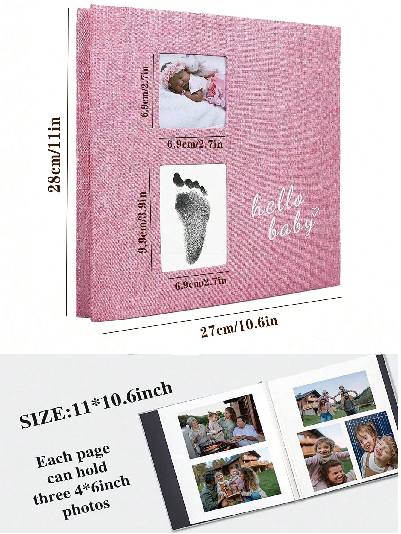 아기 사진 앨범 셀프 접착식 메모리 북 4x6 클립 북 - Baby Nursery Books 리뷰 및 가격