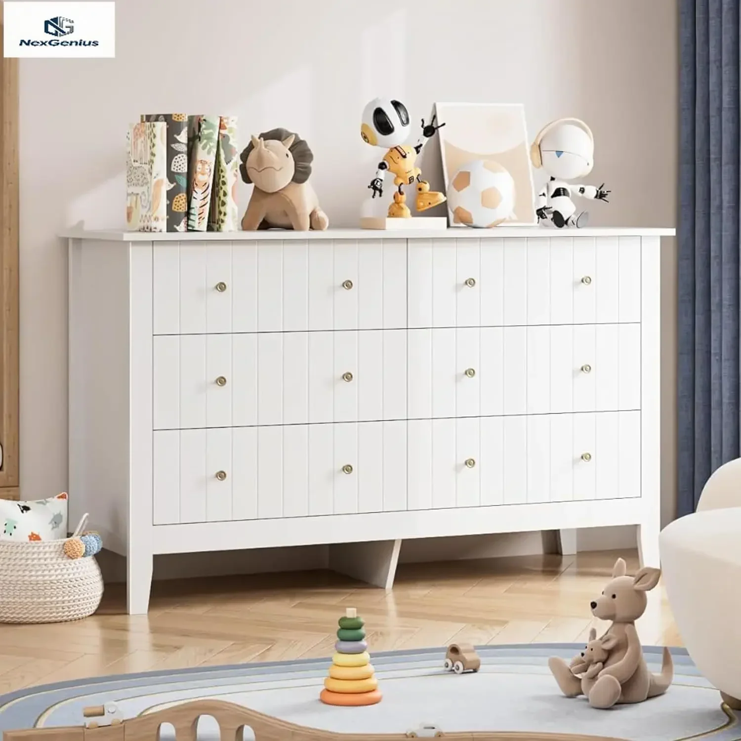 흰색 서랍장, 서랍장, 깊은 서랍이 있는 현대적인 6단 - Baby Nursery Chest Of Drawers 리뷰 및 가격