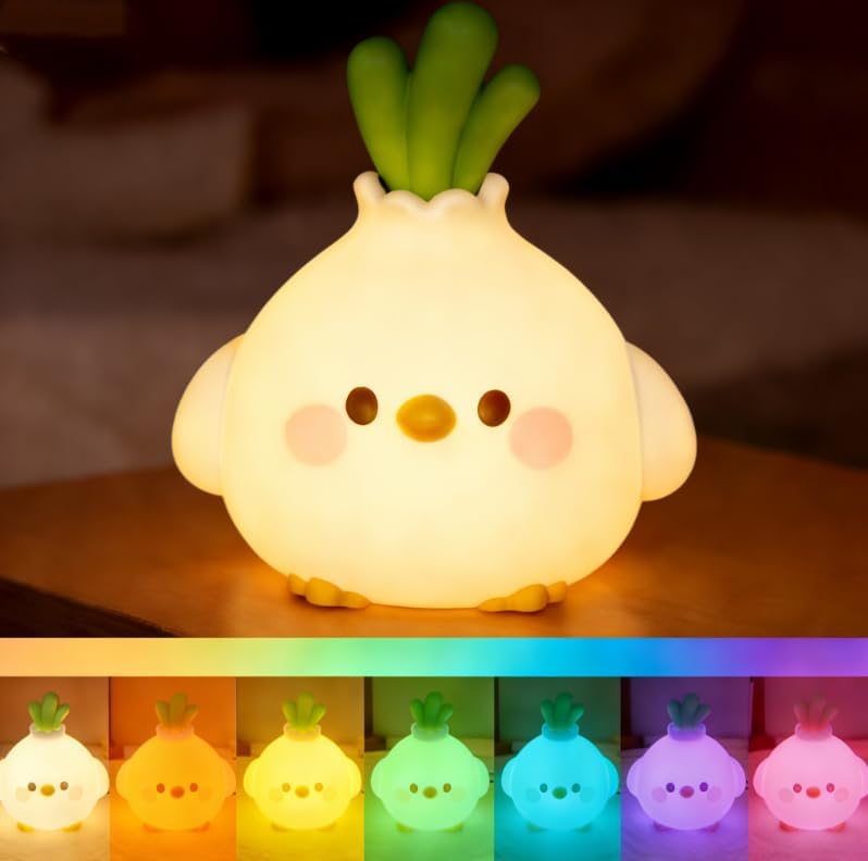 마늘새 LED 수면등 귀여운 실리콘 스퀴시 동물 램프  - Baby Nursery Colors 리뷰 및 가격