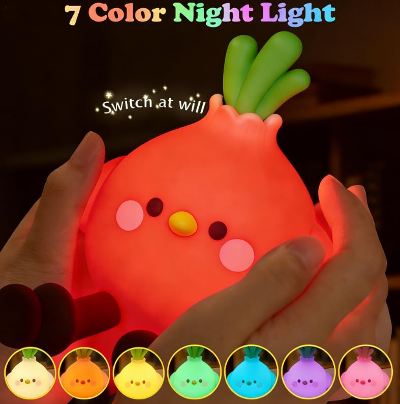 마늘새 LED 수면등 귀여운 실리콘 스퀴시 동물 램프  - Baby Nursery Colors 리뷰 및 가격