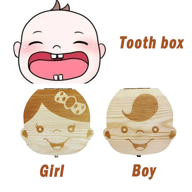 아기 치아 상자 나무 어린이 우유 치아 주최자 보관 소 - Baby Keepsake Box 리뷰 및 가격