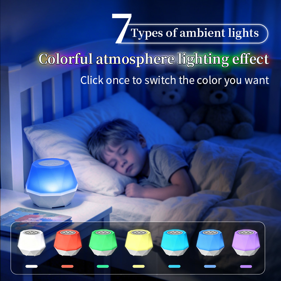 충전식 화이트 노이즈 기능 야간 조명 7가지 색상 아기 - Baby Nursery Colors 리뷰 및 가격