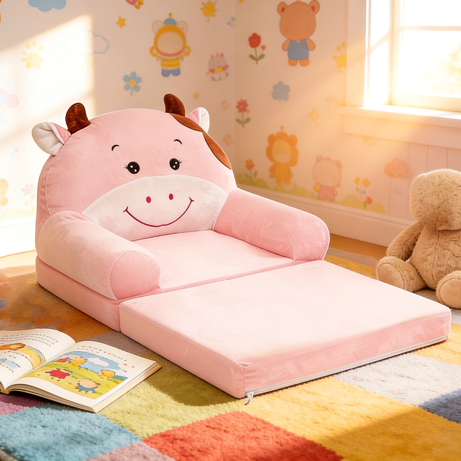 접이식 어린이 소파 아기 의자 폼 충전 유아용 침대 독 - Baby Nursery Table 리뷰 및 가격