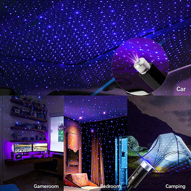 조정 가능한 자동 USB 장식 램프 인테리어 장식 조명 - Night Light Projector Stars 리뷰 및 가격