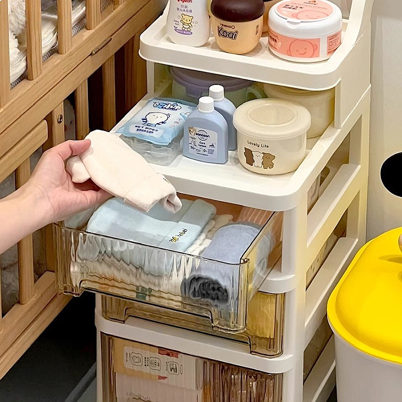 3단 이동식 수납 카트, 유아용 이동식 수유대, 다기능 - Baby Nursery Drawers 리뷰 및 가격