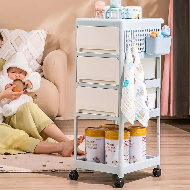 크림색 이동식 수납 카트, 아기용품 및 침실용 서랍이  - Baby Nursery Drawers 리뷰 및 가격