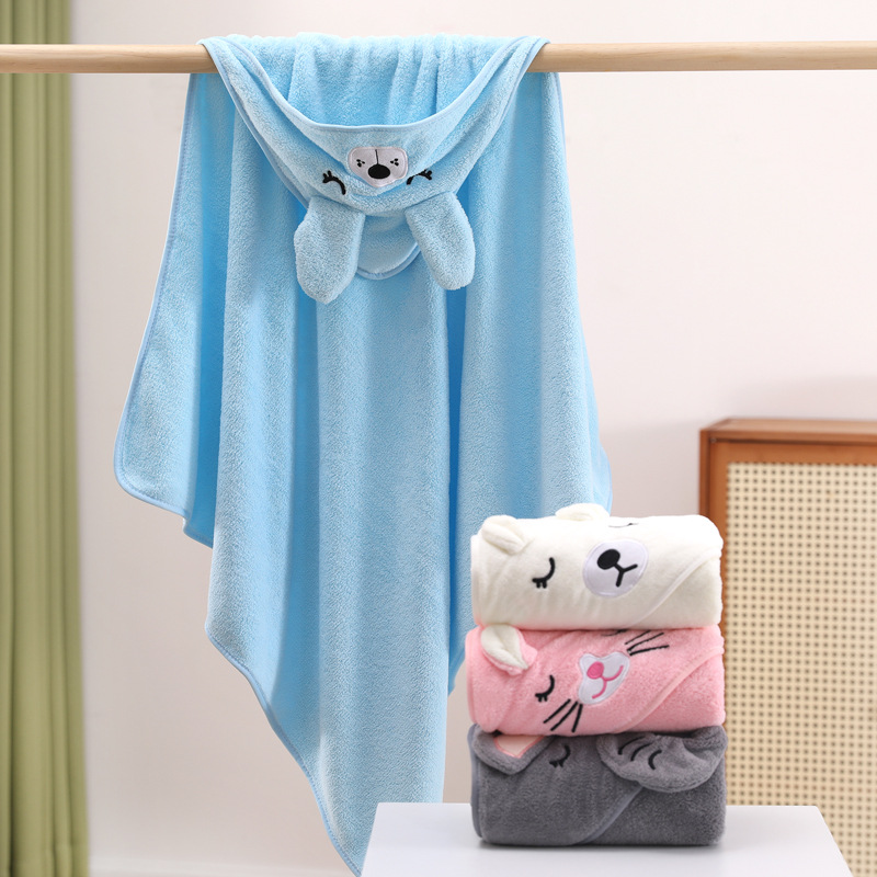 만화 아기 목욕 타올 부드러운 신생아 후드 수건 담요  - Baby Nursery Accessories 리뷰 및 가격