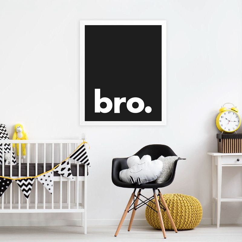 형. 미니멀 타이포그래피 프린트 포스터, 블랙 화이트, - Baby Nursery Decor Boy 리뷰 및 가격