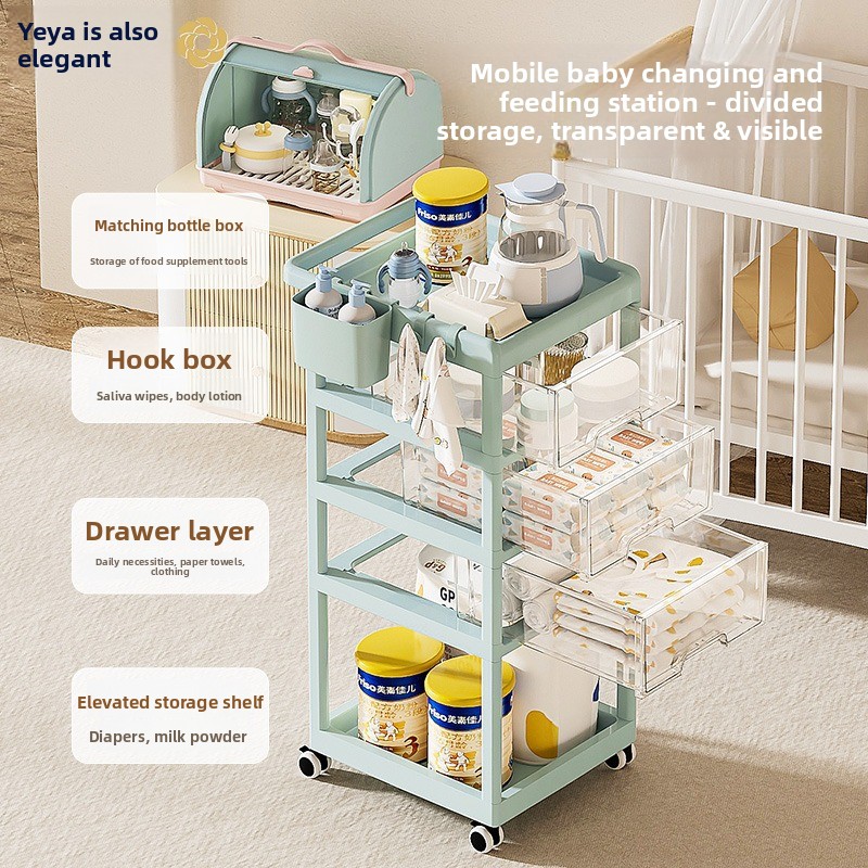 이동식 아기 수납 카트 다층 서랍 정리함 유아용 트롤리 - Baby Nursery Drawers 리뷰 및 가격