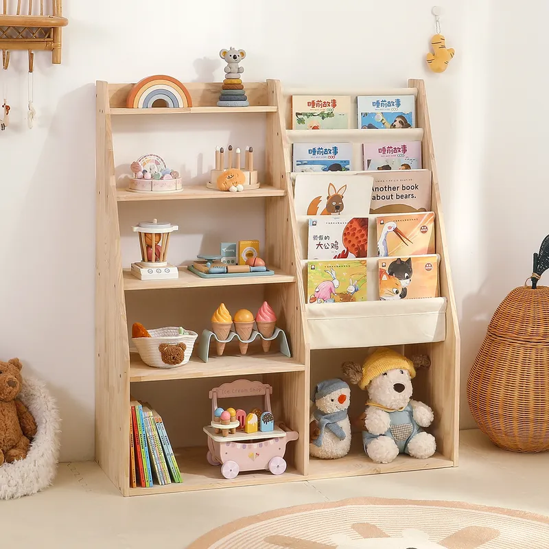 어린이용 2-in-1 장난감 수납 선반 및 책장, 유아 - Baby Nursery Books 리뷰 및 가격