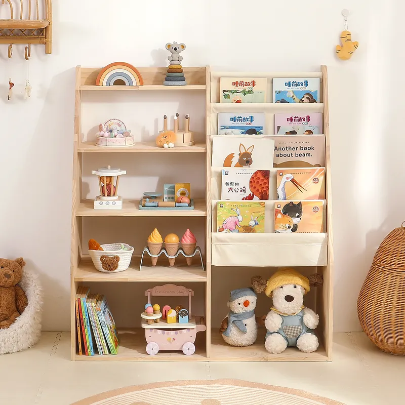 어린이용 2-in-1 장난감 수납 선반 및 책장, 유아 - Baby Nursery Books 리뷰 및 가격